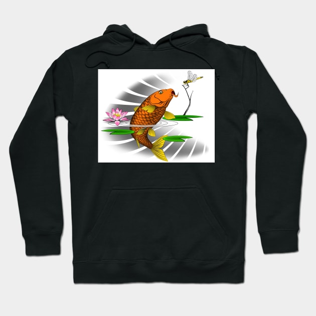 koi tattoo art Hoodie by MarkoShirt